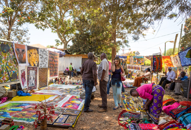 Maasai Market has to be one of the best places to purchase curios, décor items, unique African jewellery, and fabric