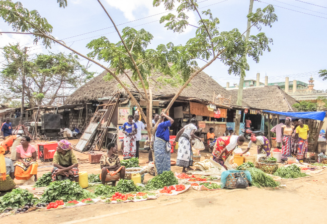 Kibuye Market is a bustling hub where people buy and sell everything from fresh produce and spices to clothing and crafts