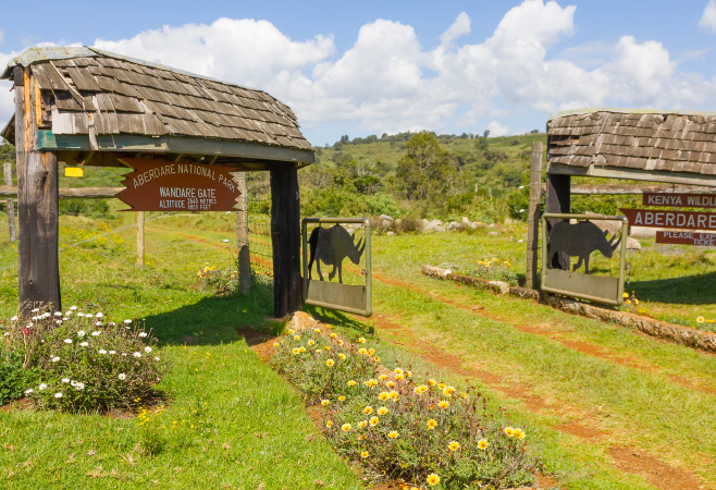 In order to access Aberdare National Park, tourists can enter through several different entrance gates