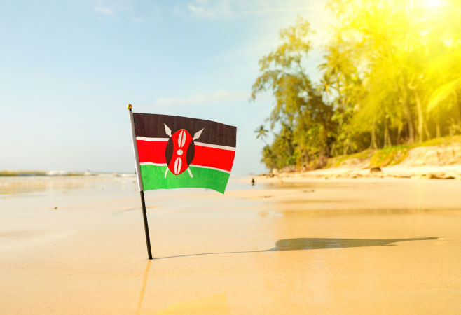 How long can Ghanaian citizens stay in Kenya without a visa or eTA?
