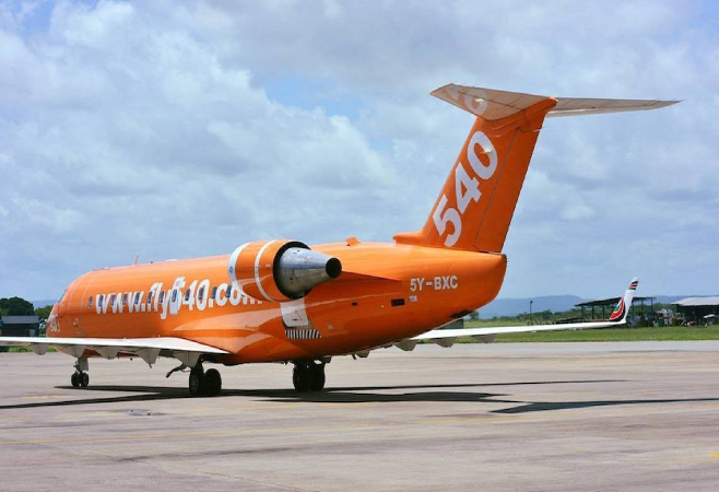 Fly540 is a Kenyan low-cost airline which operates flights around East Africa
