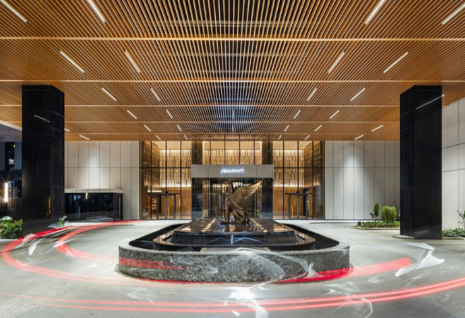 The iconic hotel tower offers magical city views and proximity to top attractions