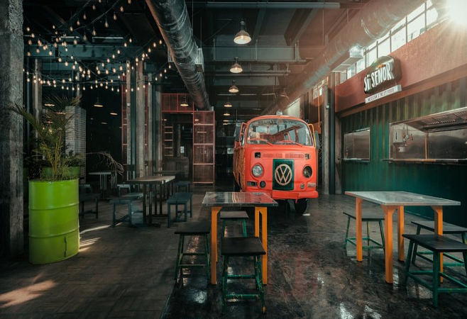 Nairobi Street Kitchen is a thrilling street-food market-style experience where you can stroll through global food and drink offerings